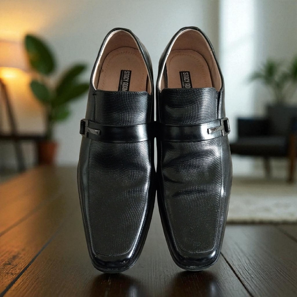 Stacy Adams Beau Men's Dress Shoes Moc Toe Leather